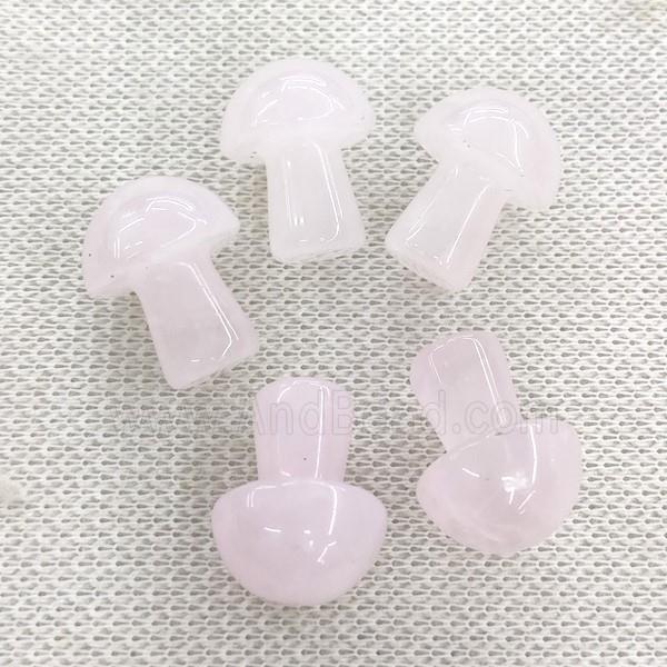 Rose Quartz mushroom charm, no hole