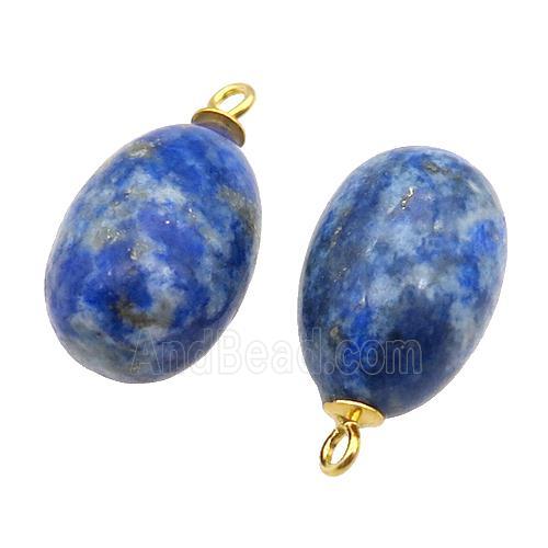 blue Lapis Lazuli egg pendant