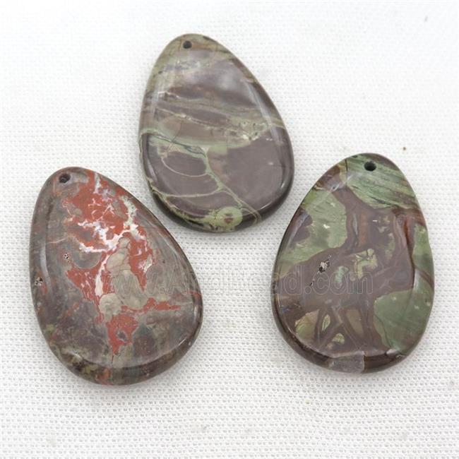 Ocean Jasper teardrop pendant