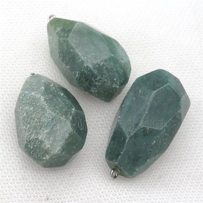 green Aventurine pendant, freeform