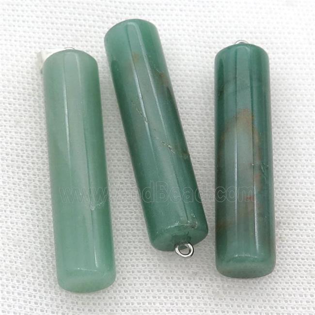 green Aventurine column pendant