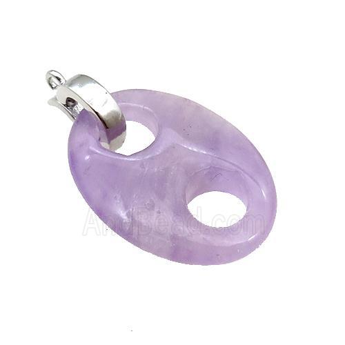 Amethyst Pignose Pendant