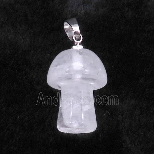 Clear Quartz Mushroom Pendant