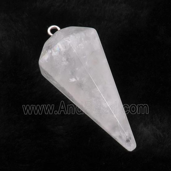 Clear Quartz Pendulum Pendant