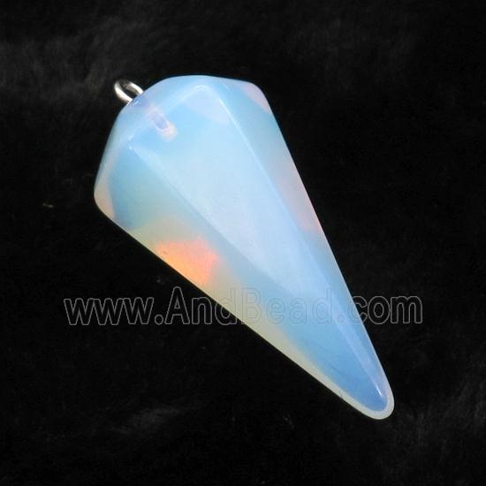 White Opalite Pendulum Pendant
