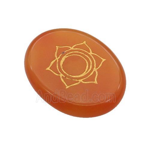 Mix Gemstone Oval Cabochon Chakra Pendant No Hole