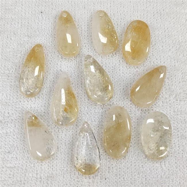 Citrine Pendant Yellow Mix Shape