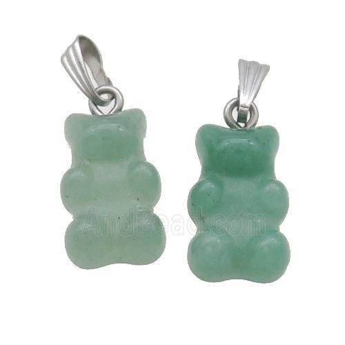 Green Aventurine Bear Pendant
