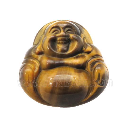 Natural Tiger Eye Stone Buddha Pendant