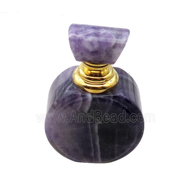Purple Amethyst Perfume Bottle Pendant