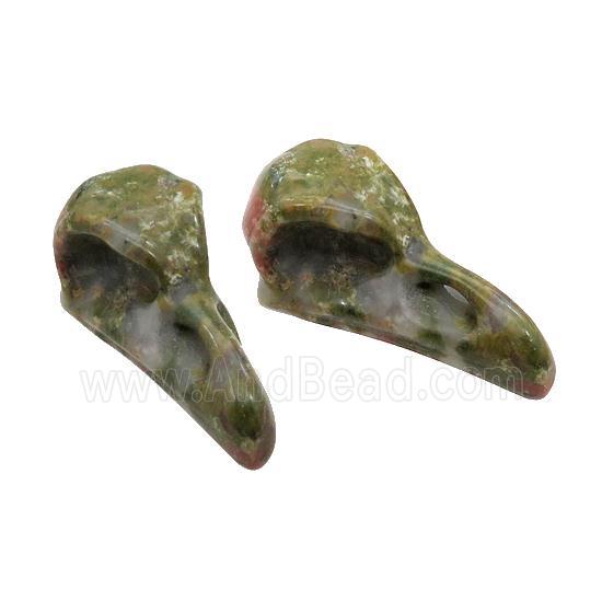Unakite Raven Pendant Undrilled
