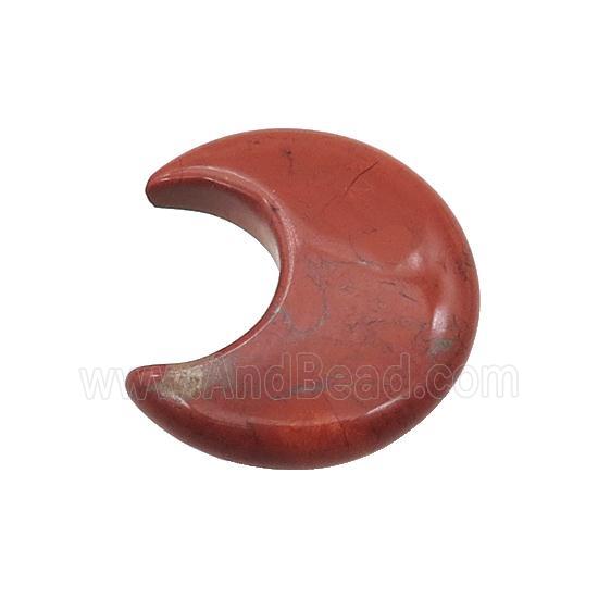 Red Jasper Moon Pendant Undrilled