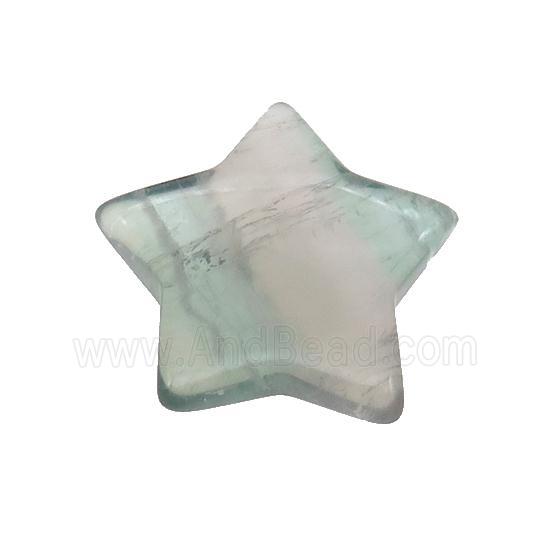 Green Fluorite Star Pendant Undrilled