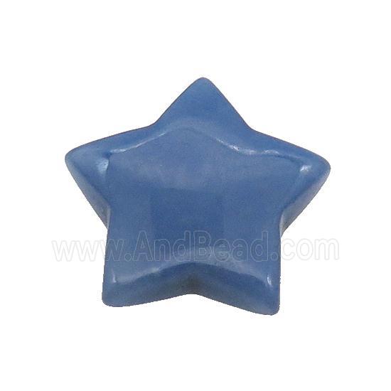 Blue Aventurine Star Pendant Undrilled
