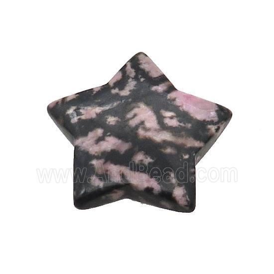 Rhodonite Star Pendant Undrilled