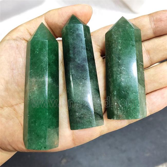 Green Strawberry Quartz Tower Undrilled
