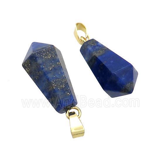 Natural Blue Lapis Lazuli Teardrop Pendant