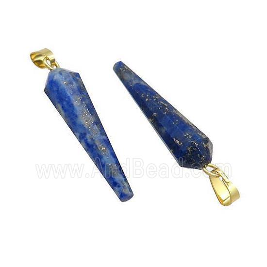 Natural Lapis Lazuli Pendulum Pendant Blue