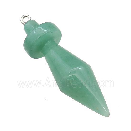 Natural Green Aventurine Pendulum Pendant
