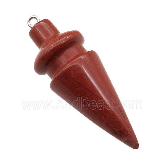 Natural Red Jasper Pendulum Pendant