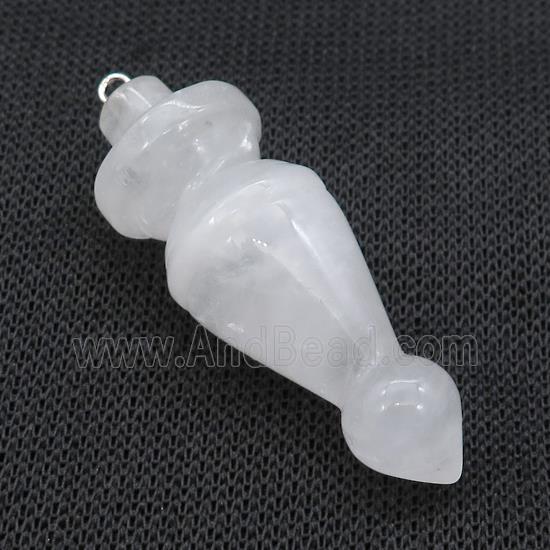 Natural Clear Quartz Pendulum Pendant