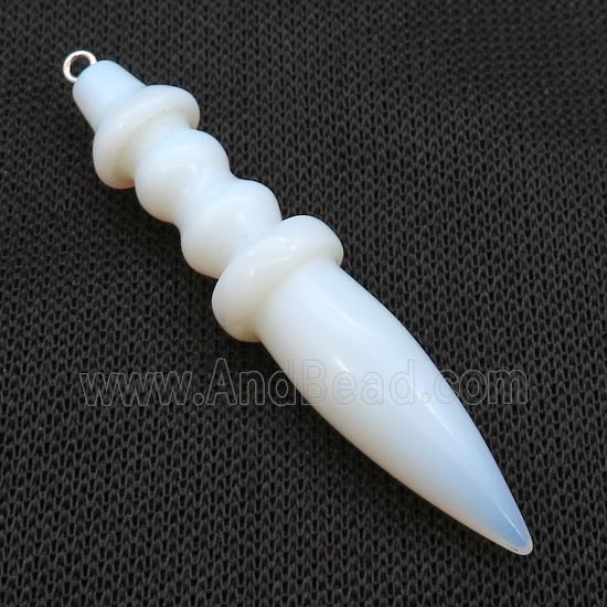 White Opalite Pendulum Pendant