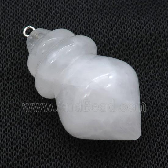 Natural Clear Quartz Pendulum Pendant