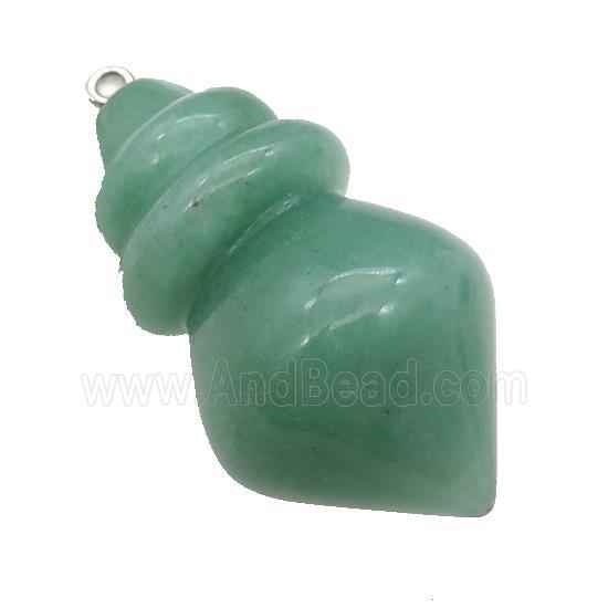 Natural Green Aventurine Pendulum Pendant