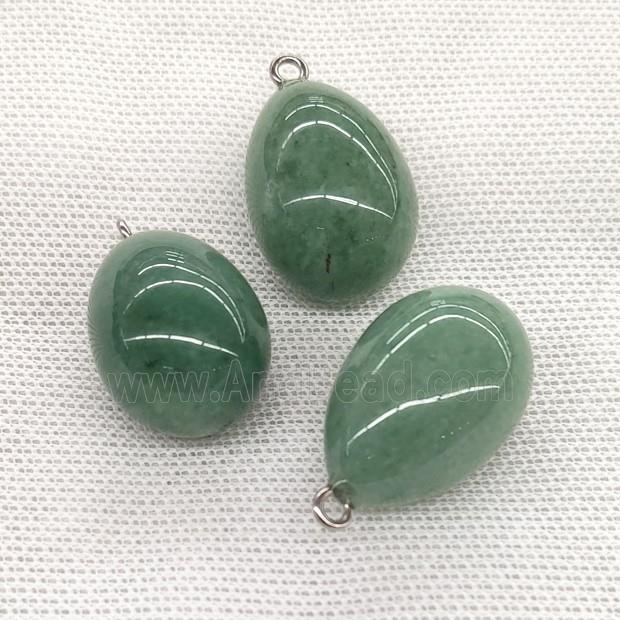 Natural Green Aventurine Egg Pendant