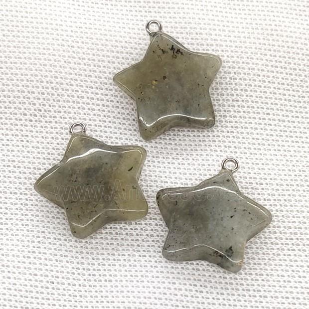 Natural Labradorite Star Pendant