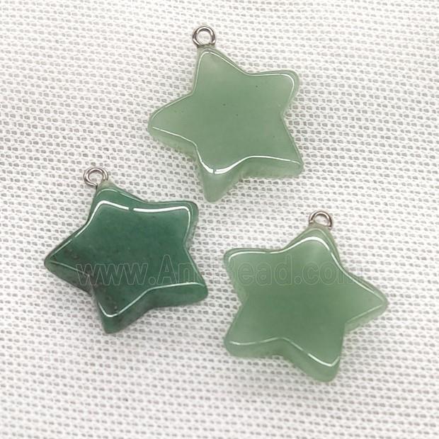 Natural Green Aventurine Star Pendant