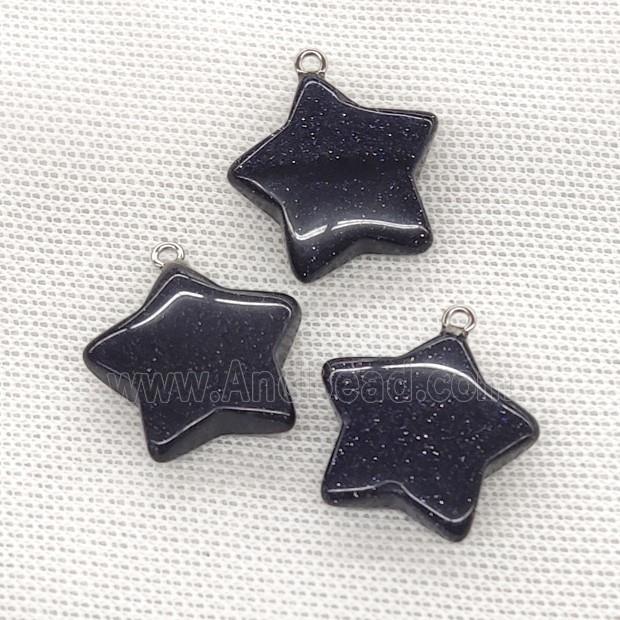 Blue Sandstone Star Pendant
