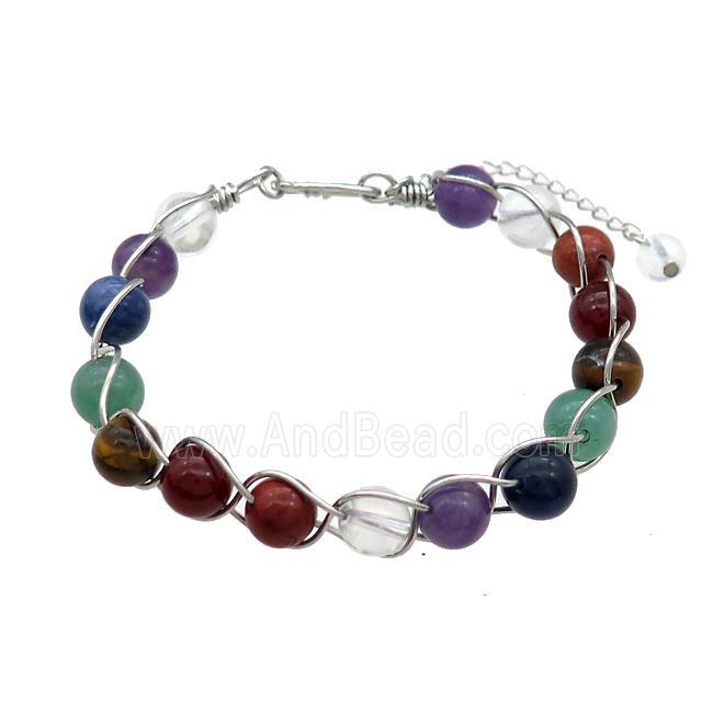 Natural Gemstone Chakra Bracelet