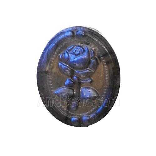 Labradorite Flower Pendant