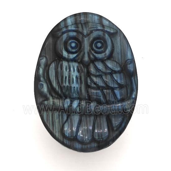Labradorite Owl Pendant