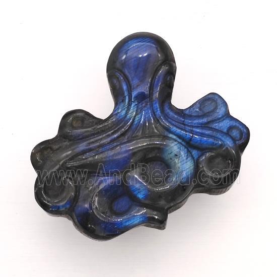 Labradorite Octopus Charms Pendnat