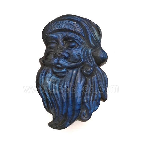 Christmas Santa Claus Charms Labradorite Pendant