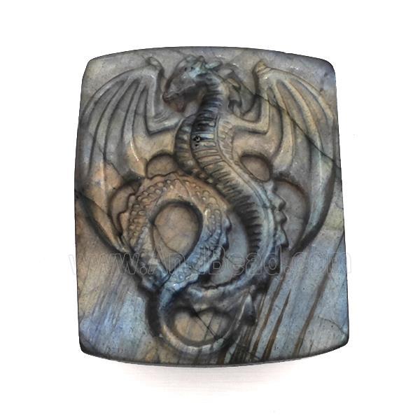 Dragon Charms Labradorite Pendant