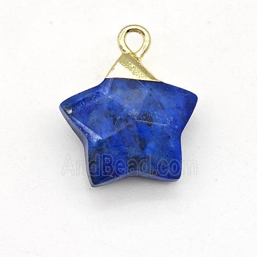 Natural Blue Sodalite Star Pendant