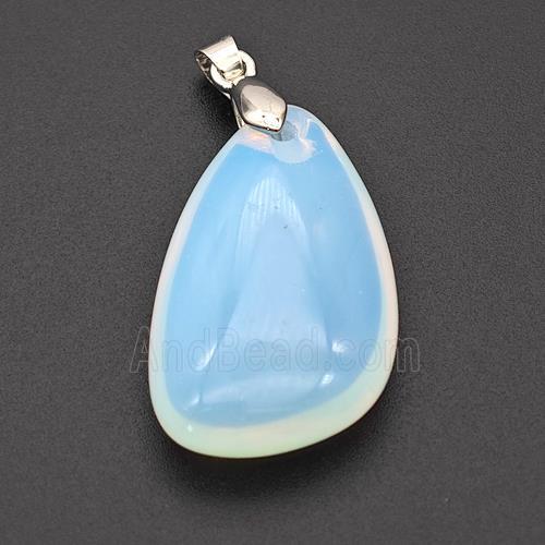 White Opalite Teardrop Pendant
