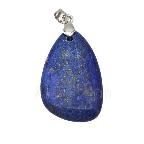 Natural Blue Lapis Lazuli Teardrop Pendant