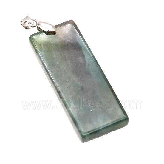 Natural Labradorite Rectangle Pendant