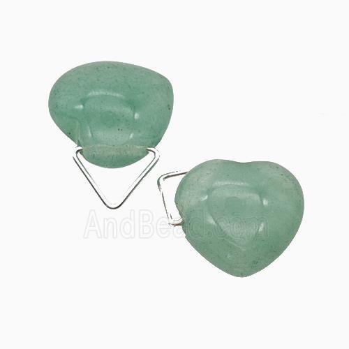 Natural Green Aventurine Heart Pendant