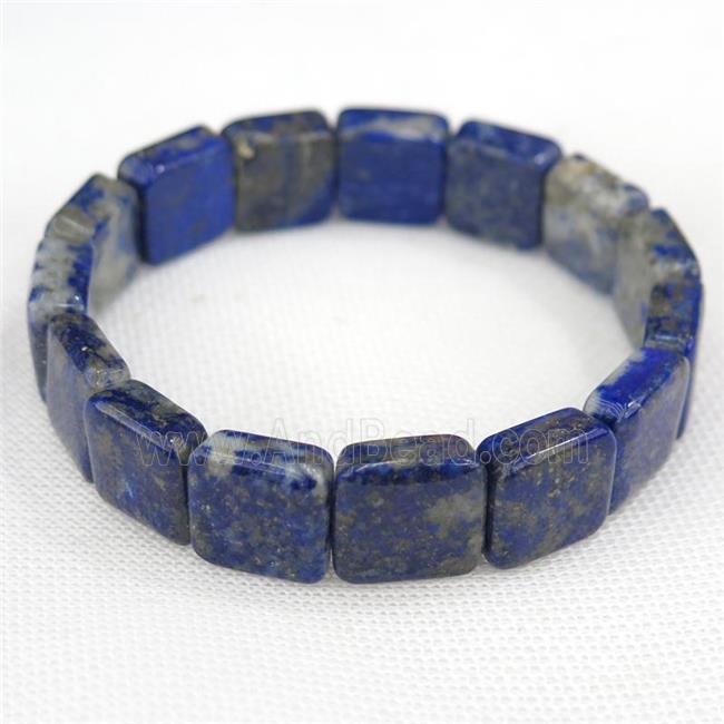 blue Lapis Lazuli Bracelet, stretchy