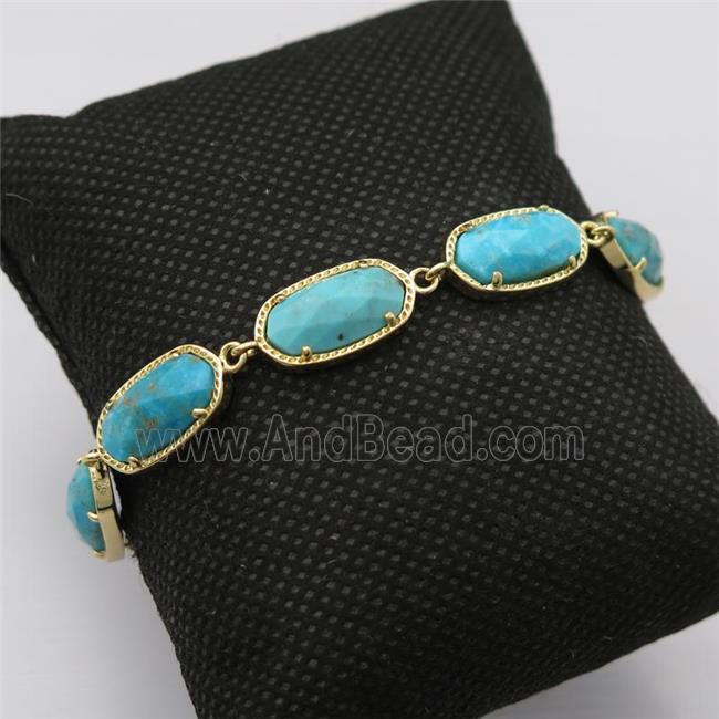 copper Bracelets with Gemstone, mixed, Adjustable, gold plated