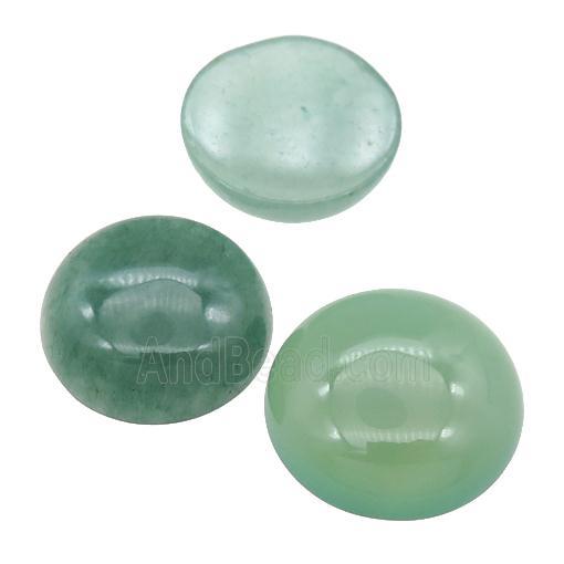green Aventurine Cabochon, circle