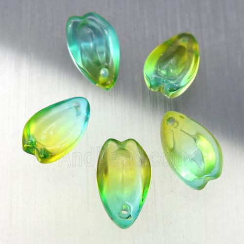 crystal glass teardrop beads