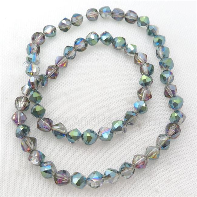 rainbow Crystal Glass Beads, freeform