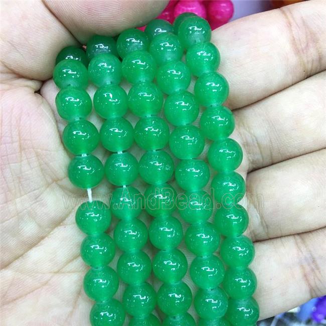 round green Jadeite Glass beads