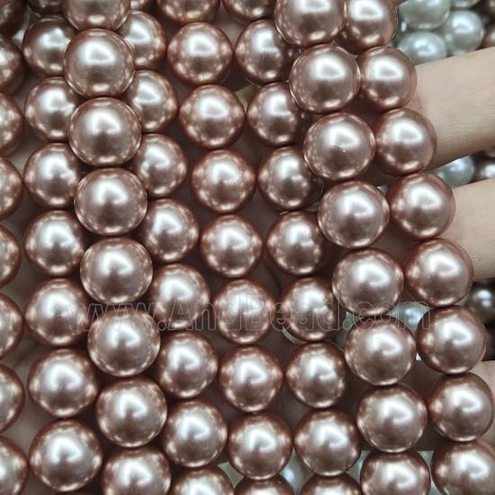 round Pearlized Glass Beads
